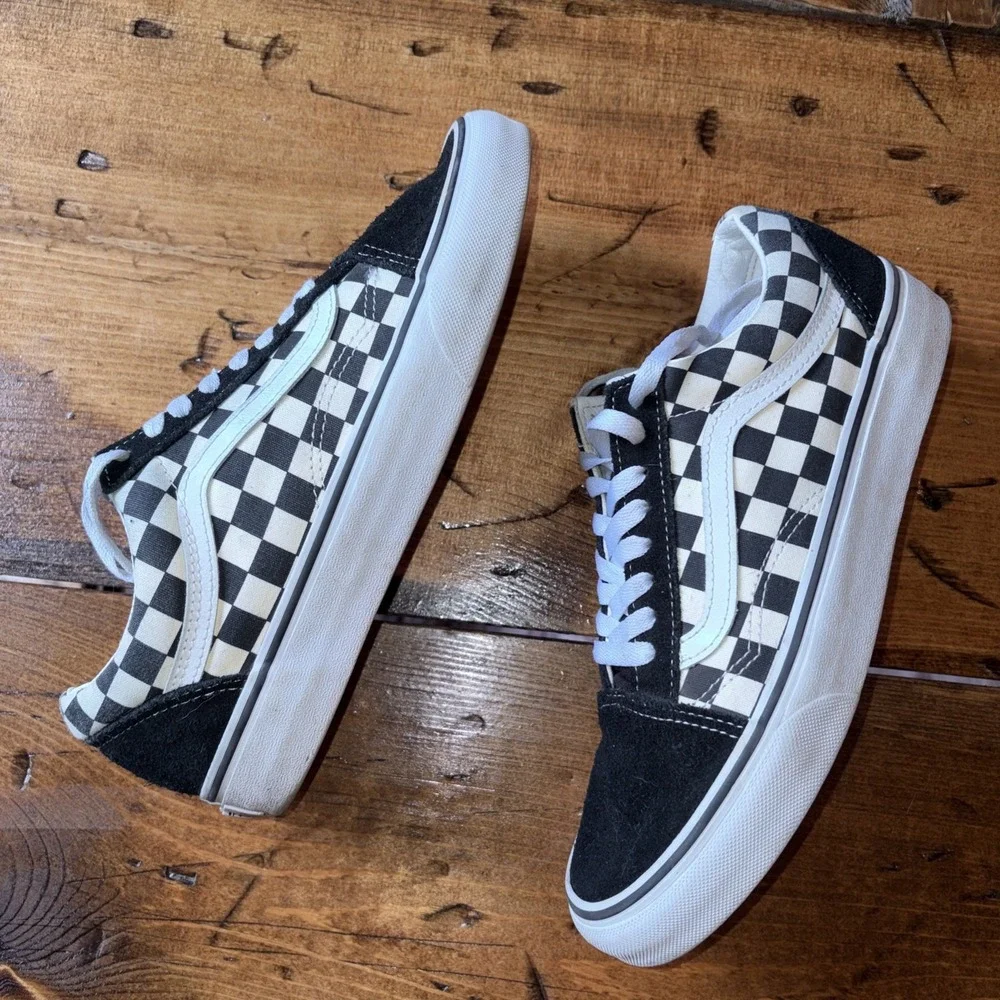 Vans Old Skool Off The Wall Skate Retro Check Sneaker Shoes Men's 8